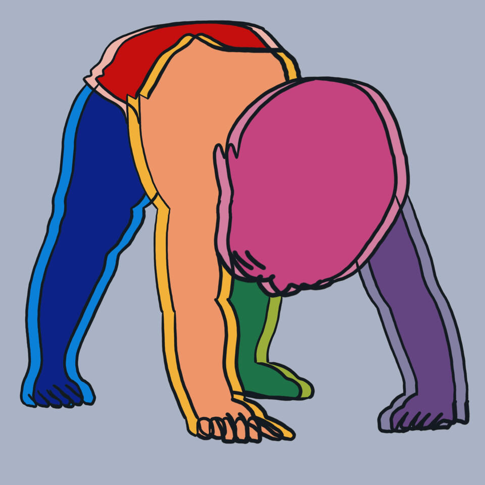 Baby on all fours